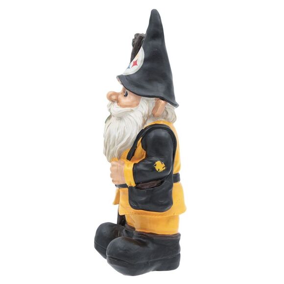 Officially Licensed NFL Pittsburgh Steelers 8-1/2" Poly-resin Garden Gnome - Picture 3 of 6
